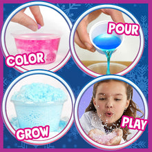 Load image into Gallery viewer, Science to the Max Rainbow Snow- Super Snow Powder- Create 2 Gallon of Colorful and Reusable Snow- 7 Science Experiments Included - Stem Activity Kit for Boys &amp; Girls 8+- Snow for Winter Display