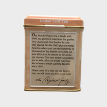 Load image into Gallery viewer, Charleston Tea Garden Peachy Peach Loose Leaf Black Tea in Tin