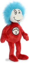 Load image into Gallery viewer, Aurora Cat in The Hat Set of 3 Plush Bundle: 14" Chef Cat in The Hat, 12" Thing 1 and Thing 2 with Exclusive Myriads Drawstring Bag