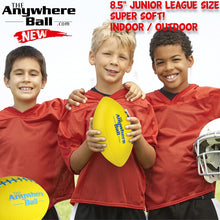 Load image into Gallery viewer, Thin Air Brands Anywhere Ball Brand Kids Foam Football - Super Soft for Junior Football - Yellow