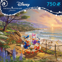 Load image into Gallery viewer, Ceaco 750 Piece Thomas Kinkade Disney Dreams - Donald and Daisy, A Duck of a Day Jigsaw Puzzle