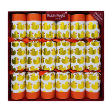 Load image into Gallery viewer, Robin Reed English Holiday Christmas Crackers, Pack of 6 x 13" - Racing Quackers