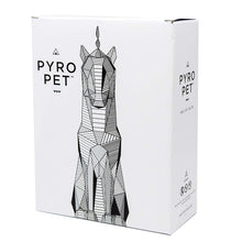 Load image into Gallery viewer, PyroPet Candles Lavender Pink Unicorn Einar Candle with Porcelain Candle Holder Plate