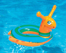 Load image into Gallery viewer, Swimline 24" Animal Inflatable Swim Ring Set: Snail, Lady Bug &amp; Baby Dino Swimming Pool Child Floats