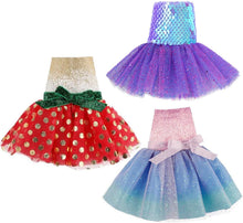 Load image into Gallery viewer, The Elf on the Shelf Claus Couture Party Dresses: Sugar Plum, Pastel Princess, Glitz Gold Dress