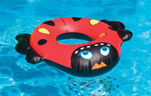 Load image into Gallery viewer, Swimline 24" Animal Inflatable Swim Ring Set: Snail, Lady Bug &amp; Baby Dino Swimming Pool Child Floats