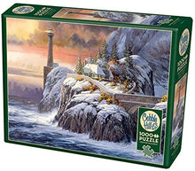 Load image into Gallery viewer, Cobblehill 1000 pc Winter Lighthouse Puzzle