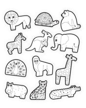Load image into Gallery viewer, Crocodile Creek Coloring Stickers - Animals