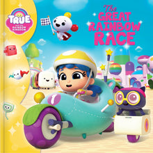 Load image into Gallery viewer, True and the Rainbow Kingdom Book Set of 4: The Great Rainbow Race, The Magical Flower, My First Sticker Book, and Welcome to the Rainbow Kingdom Look and Find Book