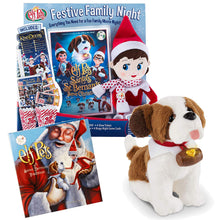 Load image into Gallery viewer, The Elf on the Shelf Festive Family Night and Saint Bernard Tradition Plush with Hardback Book