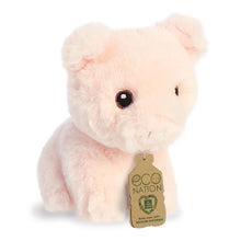 Load image into Gallery viewer, Aurora Mini Easter Plush Set of 3: 5" Lamb, Tan Bunny, and Pig with Drawstring Bag