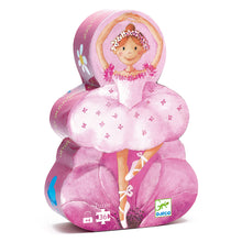Load image into Gallery viewer, Djeco Silhouette Ballerina with Flower, Jigsaw Puzzle 36 Pieces Ages 4+
