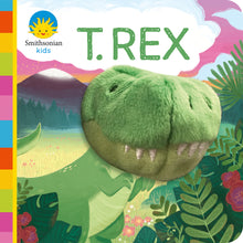 Load image into Gallery viewer, T. Rex Chunky Board Book with Finger Puppet