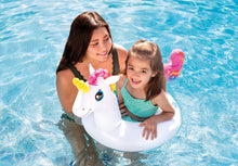 Load image into Gallery viewer, Intex Set of 6 Kid-Sized Swim Ring Floaties: Ducky, Penguin, Alligator, Llama, Unicorn, Flamingo