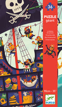 Load image into Gallery viewer, Djeco The Pirate Ship - Giant Floor Puzzle 36 Pieces