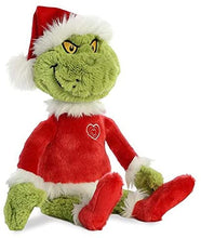 Load image into Gallery viewer, Aurora World Plush Bundle of 2, 18" Grinch Santa, &amp; 18" Max with Antler and Cotton Bag