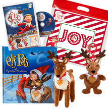 Load image into Gallery viewer, The Elf on the Shelf Elf Pets: A Reindeer Tradition, an Elf's Story DVD, Plushee Mini-Pal &amp; Joy Bag