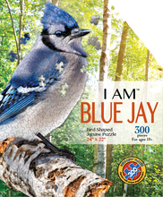 Load image into Gallery viewer, Madd Capp I AM BLUE JAY Animal-Shaped Jigsaw Puzzle, 300 Pieces