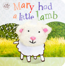 Load image into Gallery viewer, Mary Had a Little Lamb Chunky Board Book with Finger Puppet