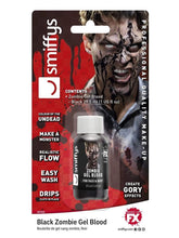 Load image into Gallery viewer, Zombie Blood Gel Black Bottle 28ml / 1oz
