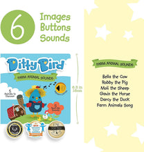 Load image into Gallery viewer, Ditty Bird Sound Book - Farm Animal Sounds and Musical Rhyme Book for Babies
