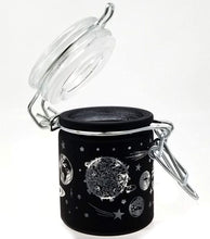 Load image into Gallery viewer, Airtight Glass Storage Jar: Black Frosted Galaxy - MINI