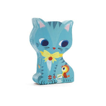 Load image into Gallery viewer, Djeco Pachat &amp; His Friends Silhouette Cat 24-Piece Puzzle for Ages 3+