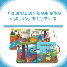 Load image into Gallery viewer, DITTY BIRD Educational Interactive Dinosaur Sounds and Musical Rhyme Book for Babies