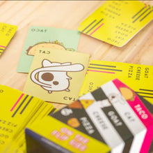 Load image into Gallery viewer, Taco Cat Goat Cheese Pizza On The Flip Side Card Game: A Standalone Expansion Set