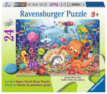 Load image into Gallery viewer, Ravensburger Fishie's Fortune 24-Piece Children's Jigsaw Floor Puzzle