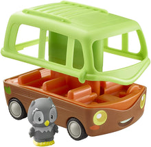 Load image into Gallery viewer, Fat Brain Toys Timber Tots Adventure Bus Interactive Play for Ages 2 and up
