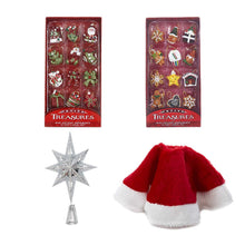 Load image into Gallery viewer, Kurt Adlery Mini Tree Christmas Decoration and Silver Tree-Topper Set