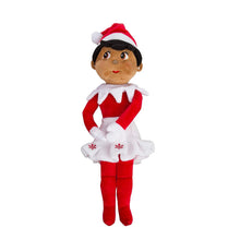 Load image into Gallery viewer, The Elf on the Shelf Dark Girl and Boy Plushee Pals with an Elf Story &amp; Santa's St. Bernards DVDs