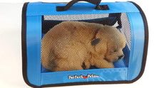 Load image into Gallery viewer, Perfect Petzzz Plush Black Lab Breathing Puppy Dog with Blue Tote For Plush Breathing Pet