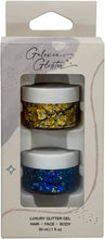 Load image into Gallery viewer, Galexie Glister Gliter Gel Duo - 24 Karat &amp; Blue Suede Shoes