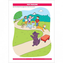 Load image into Gallery viewer, School Zone Preschool Stickers Workbook for Ages 4-6, 64 Pages by Julie Orr (Paperback)