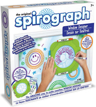 Load image into Gallery viewer, Spirograph Window Designer Art and Craft Kit for Kids Design on Windows and Mirrors Easy-to-Clean No Slip Design Ages 7+