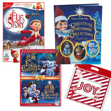 Load image into Gallery viewer, The Elf on the Shelf Animated Movie and Storybook Collection: an Elf's Story, Arctic Fox Cub's Tale, St Bernards Save Christmas, and The Christmas Storybook, with Joy Bag