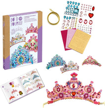 Load image into Gallery viewer, DJECO Like a Princess Mosaic Tiaras Craft Kit