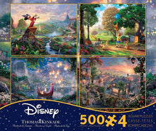 Load image into Gallery viewer, Kinkade Fantasia, Lady &amp; The Tramp, Winnie The Pooh, Tangled Disney Collection Jigsaw Puzzle 2000 Pc