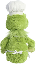 Load image into Gallery viewer, Aurora Dr. Seuss Set of 2 Plush: 14" Chef Cat in the Hat and 14" Chef Grinch, Green, with Myriads Drawstring Bag