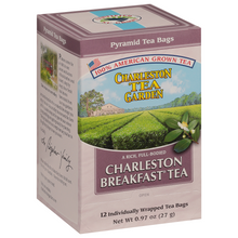Load image into Gallery viewer, Charleston Tea Garden Breakfast Tea, 12 Tea Bag Individually Wrapped