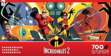 Load image into Gallery viewer, Ceaco Disney Panoramic Incredibles 2 Jigsaw Puzzle, 700 Pieces