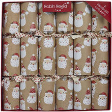 Load image into Gallery viewer, Robin Reed Fun Santa Classic Christmas Crackers, Set of 6 (12")