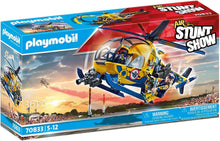 Load image into Gallery viewer, Playmobil Air Stunt Show Helicopter with Film Crew