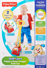 Load image into Gallery viewer, Fisher-Price Laugh &amp; Learn Puppy's Smart Stages Push Car