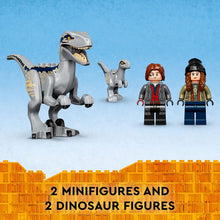 Load image into Gallery viewer, LEGO Jurassic World Blue &amp; Beta Velociraptor Capture Dinosaur Building Toy Set