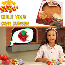 Load image into Gallery viewer, Stretcheez Hamburger - Play Food for Kids - Stretchy Pretend Food &amp; Toppings - Mix &amp; Match