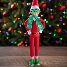 Load image into Gallery viewer, The Elf on the Shelf Magical Standing Power Set of Accessories for Scout Elf: Tiny Tidings Ballerina Tutu and Hipster, with Joy Bag