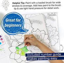Load image into Gallery viewer, Faber-Castell Paint by Number Watercolor Coastal - Paint by Number Kit, Beach and Ocean - Adult and Teen Craft Kits